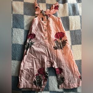 pink chicken romper
